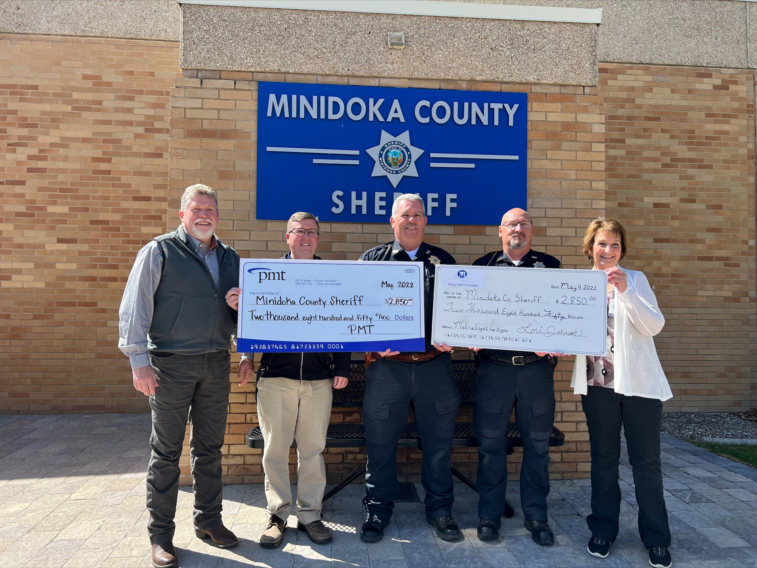 Featured image for “PMT Donates $2,850 to Minidoka County Sheriff’s Office”
